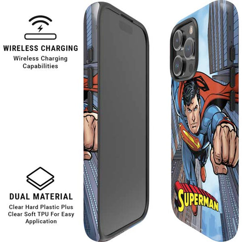 DC Comics Superman Flying Pose iPhone 16 Pro Magsafe Impact Case